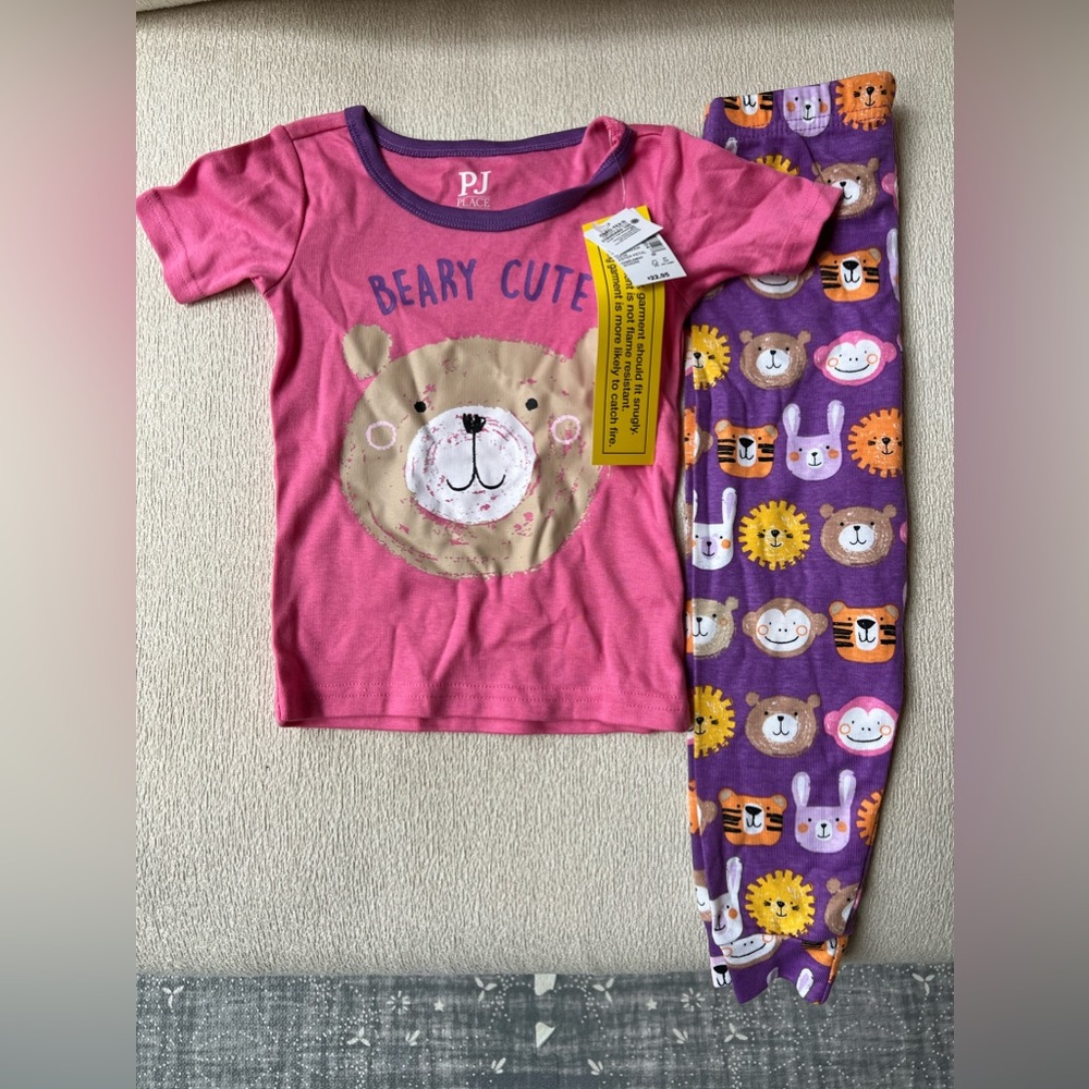 18-24 month toddler girl pajama set